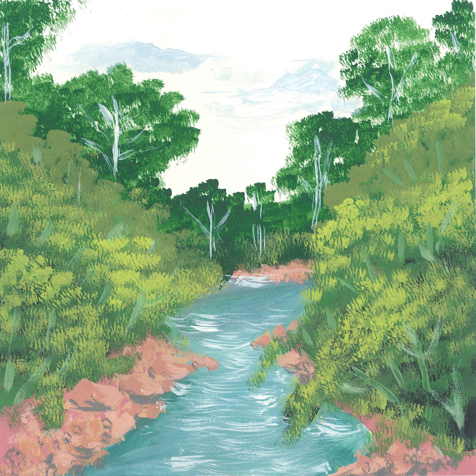 Waterfall in the Rainforest